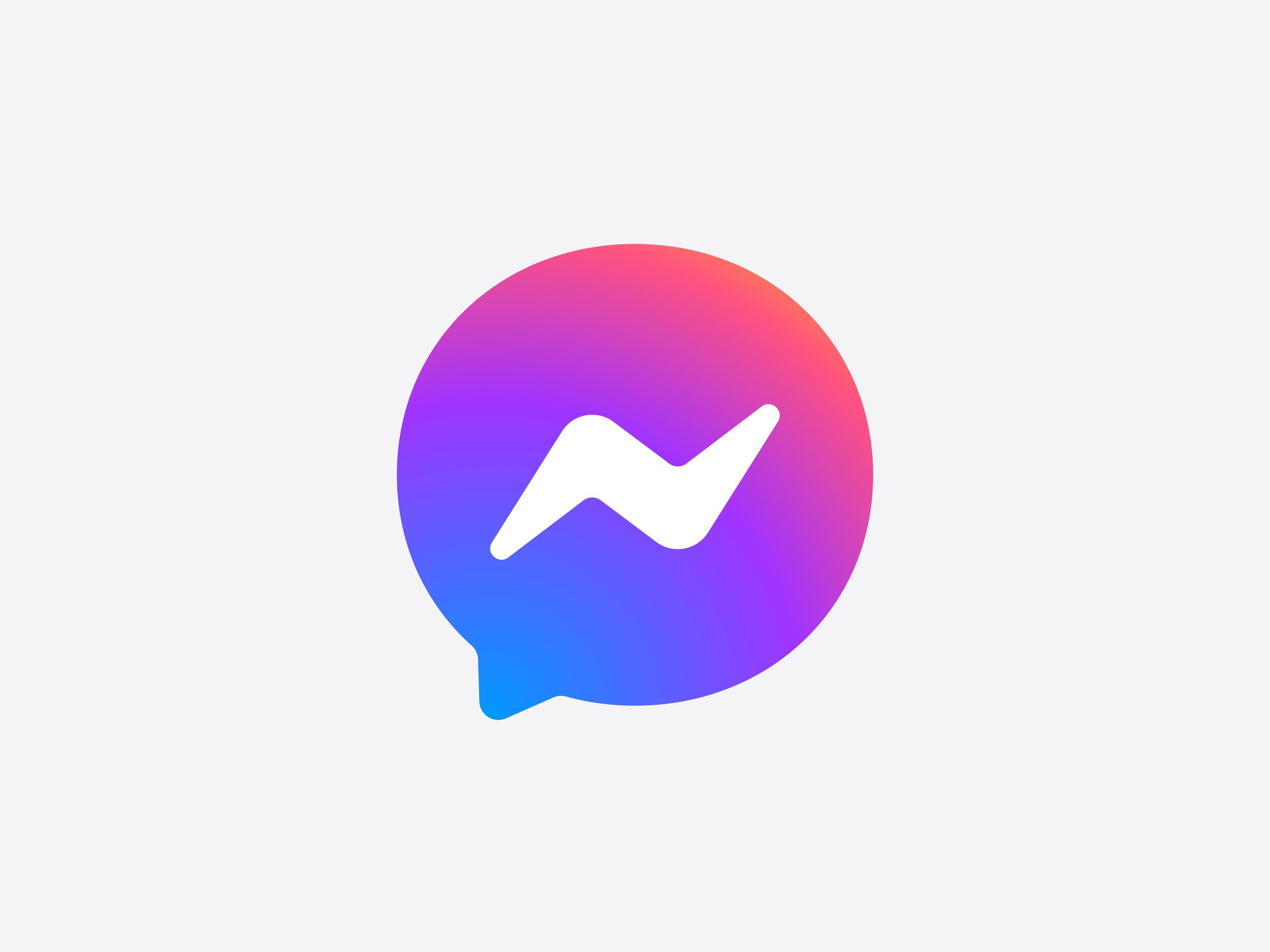 The Messenger logo, redrawn for the 2020 rebrand